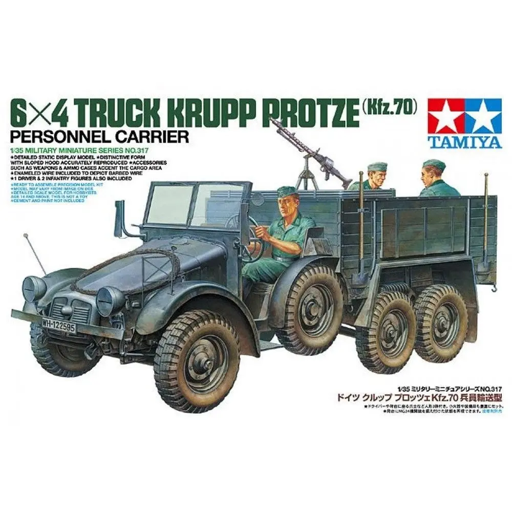 1/35 6x4 Truck Krupp Protze Personnel Carrier (Kfz.70) - Hobbies