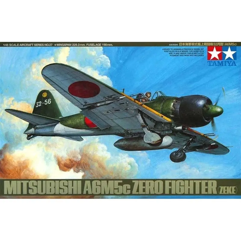 1/48 Mitsubishi A6M5c Zero Fighter Zeke - Hobbies
