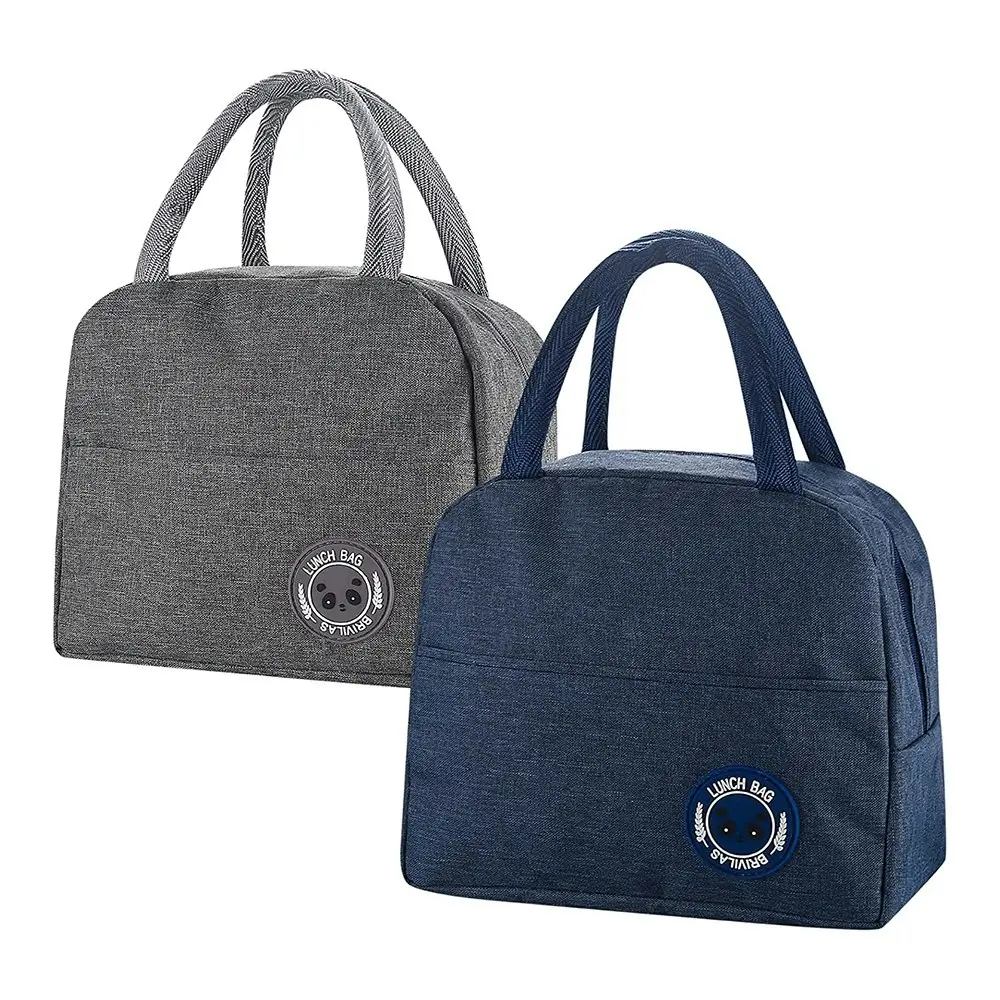 2Pcs Insulated Lunch Bags Lunch Tote Bags Cooler Bags Thermal Bento Bags - Home & Garden
