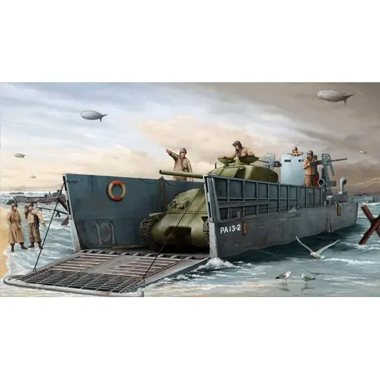 00347 1/35 WW II US Navy LCM3 Landing Craft Plastic Model Kit - Hobbies