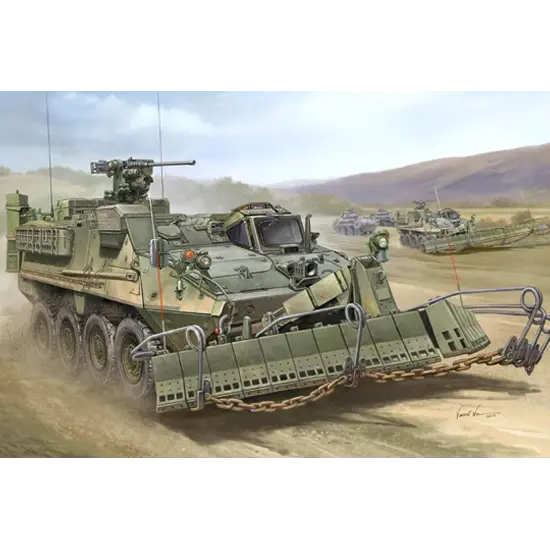 1/35 M1132 Stryker Engineer Squad Vehicle with SMP-Surface Mine Plow/AMP