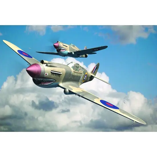 1/48 Curtiss P-40B Warhawk with Aussie Markings Plastic Model Kit