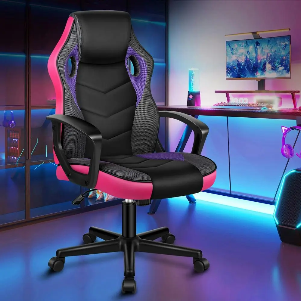 Alfordson Gaming Chair Office Executive Purple - Furniture