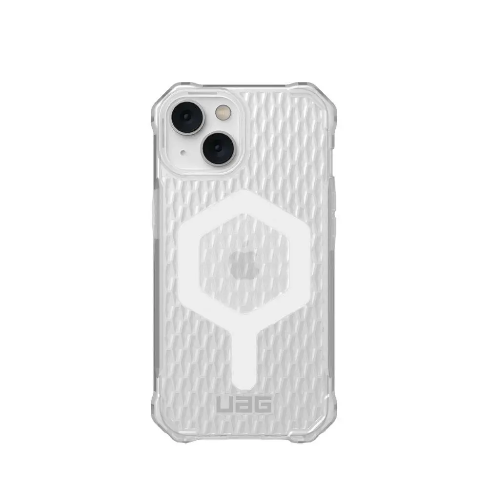 Urban Armour Gear Essential Armor MagSafe Case Cover For iPhone 14 Frosted Ice - Electronics