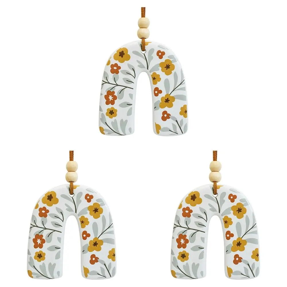 3x Ceramic Hanging Rainbow 8cm Folk w/ Hanger Ornament Home/Office Room Decor - Home & Garden