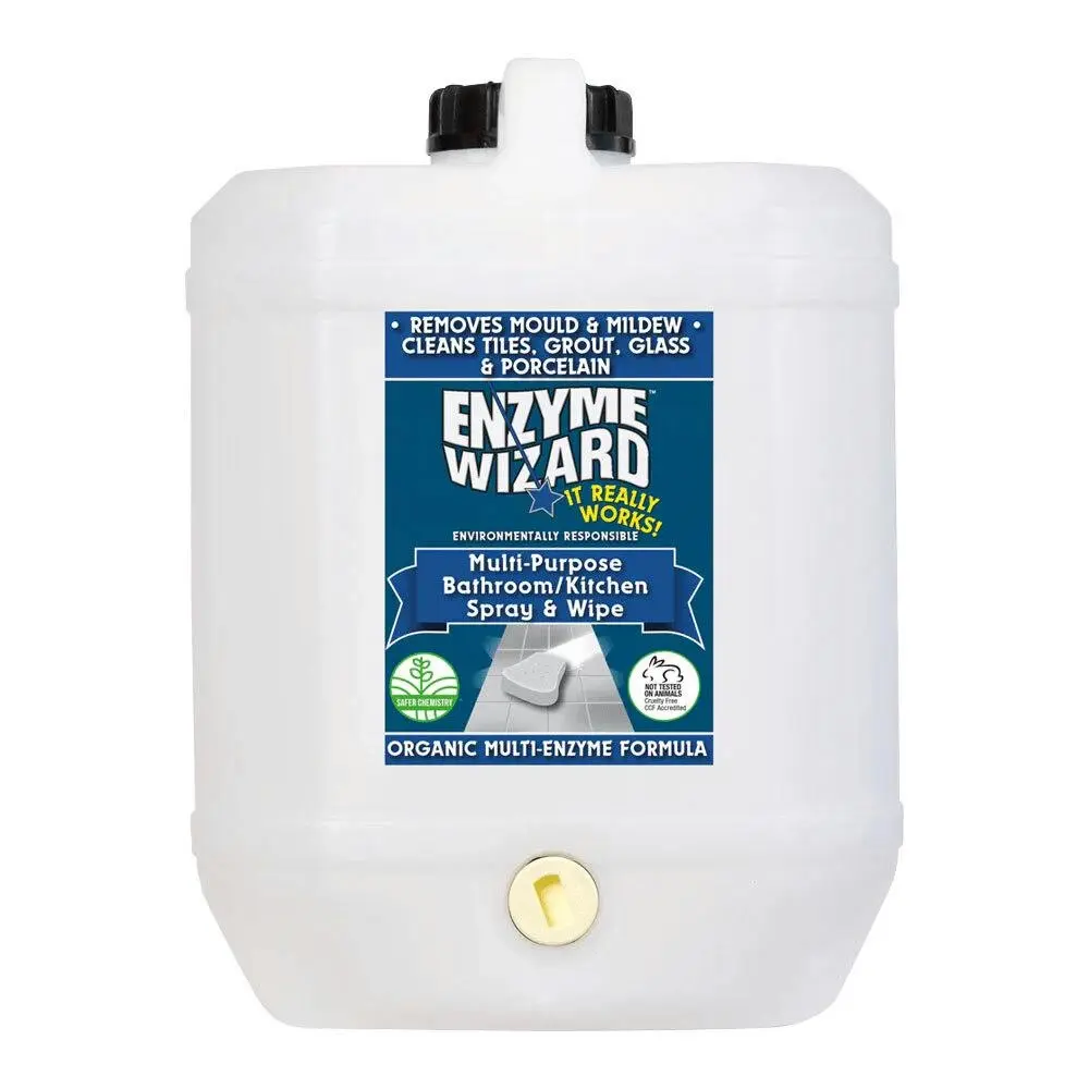 Enzyme Wizard Multi-Purpose Bathroom/Kitchen Surface Liquid Spray Refill 10L