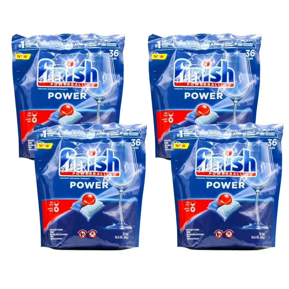144pc Finish Powerball Everyday Clean Dishwasher Cleaning Tablets Power - Home & Garden