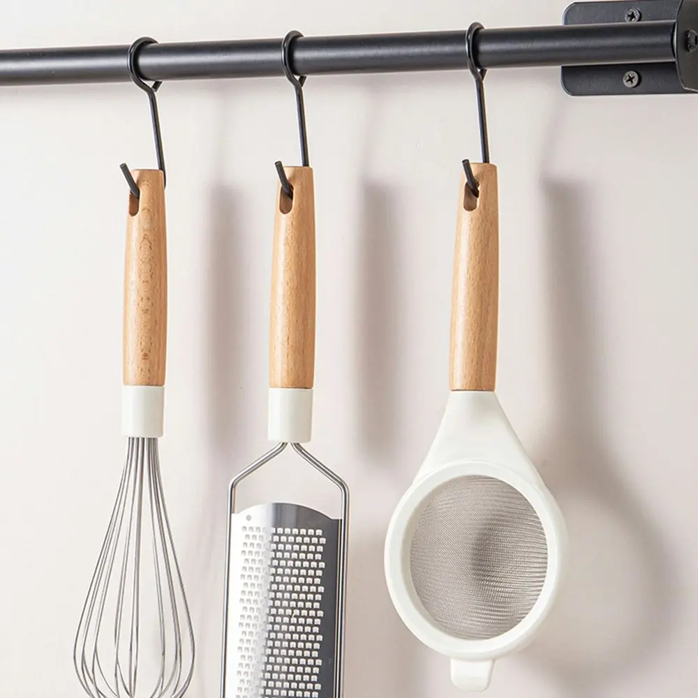 2Pcs Fine Mesh Strainers Multi Functional Filter Spoon Stainless Steel Colander - Home & Garden