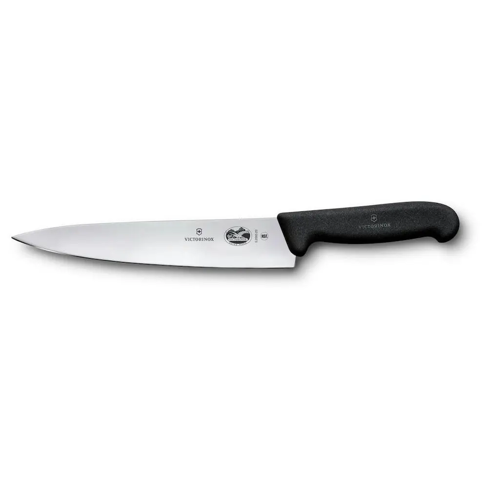 Victorinox Cooks Carving Knife 22cm | Fibrox Handle Black 5.2003.22 - Home & Garden