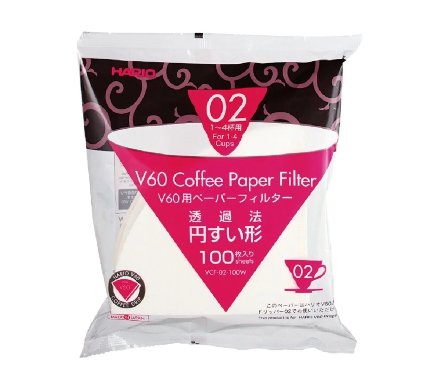 HARIO V60-02 - 100 FILTER PAPERS