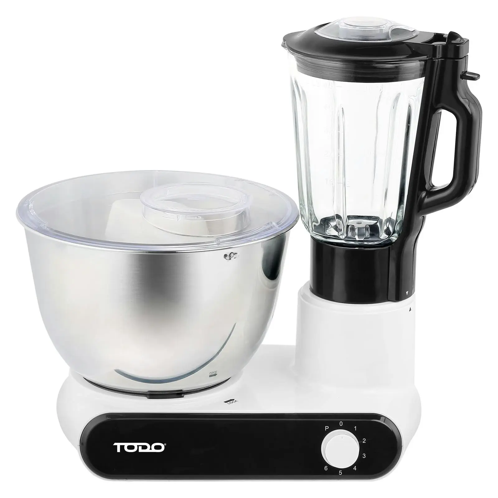 TODO Electric Stand Mixer 6L Stainless Steel Bowl Blender Attachment 7 Speed - Home & Garden