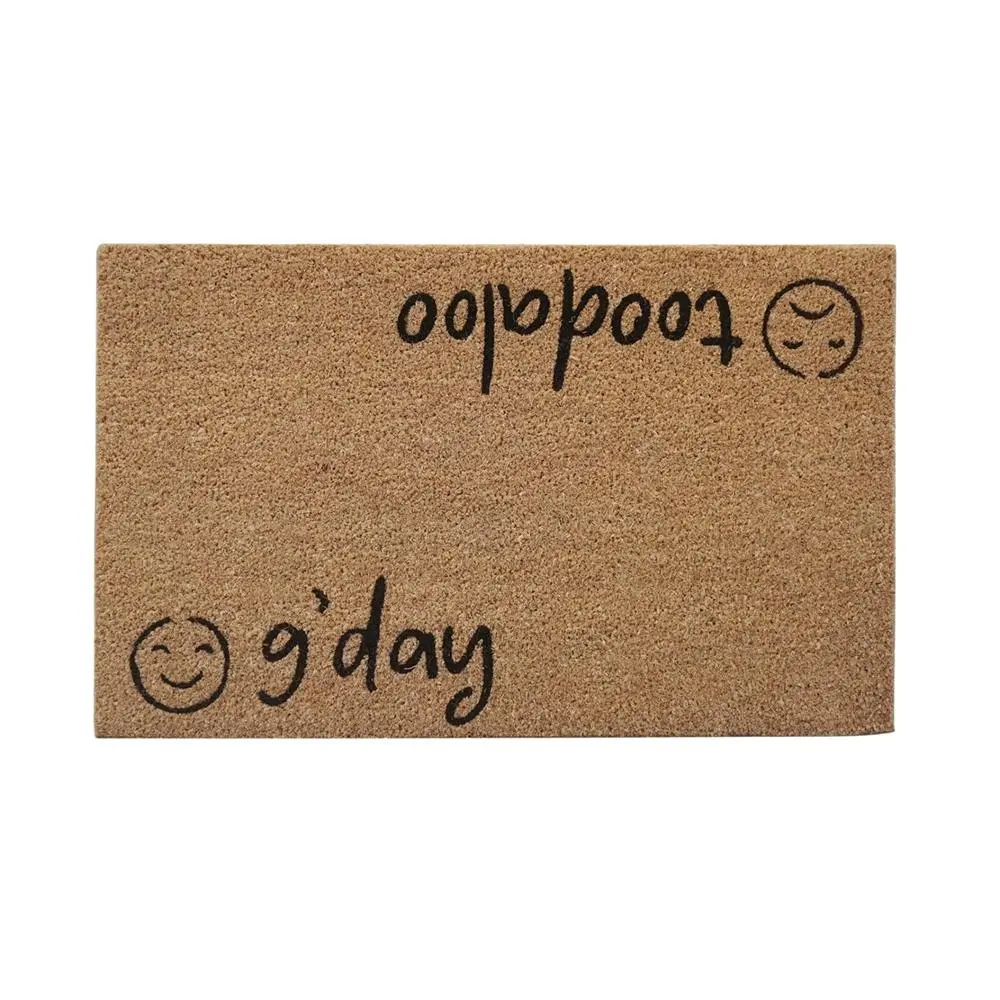 Urban 45x75cm GDay Toodaloo Coir Doormat Home Door Carpet Rug Outdoor Rug Black - Home & Garden