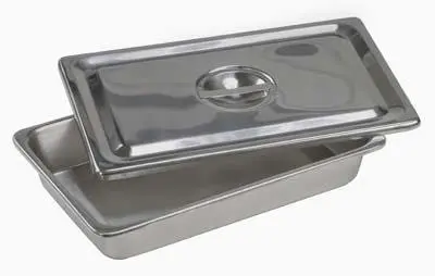 Livingstone Instrument Tray 305 x 203 x 51 mm with Cover 0.5mm Thickness Grade 202 - Commercial