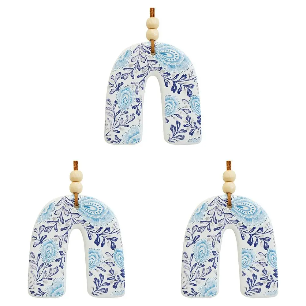 3x Ceramic Hanging Rainbow 8cm Lacyblu w/ Hanger Ornament Home/Office Room Decor - Home & Garden