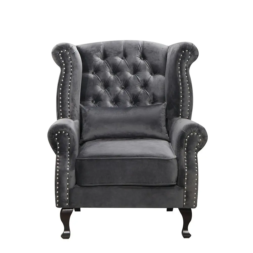 Luxe Armchair Dark Grey - Furniture