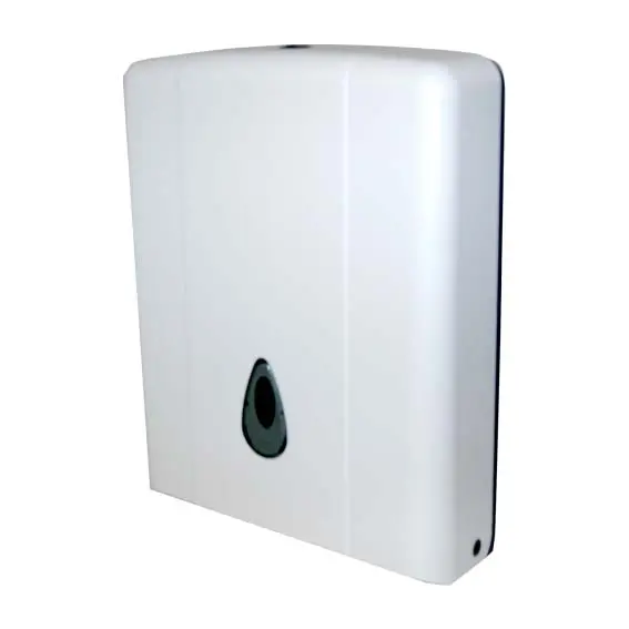 Livingstone Ultraslim Compact Towel Dispenser 26 x 7.5 x 32cm Wall Mountable Plastic - Commercial