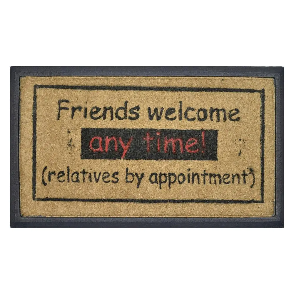Solemate Friends Welcome 40x70cm Stylish Durable Outdoor Front Doormat - Home & Garden