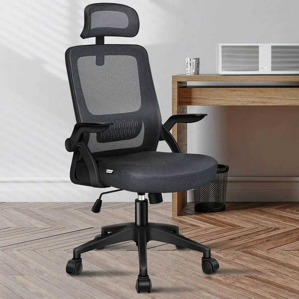 Alfordson Mesh Office Chair Dark Grey - Save up to 70% Off Office Furniture Specials