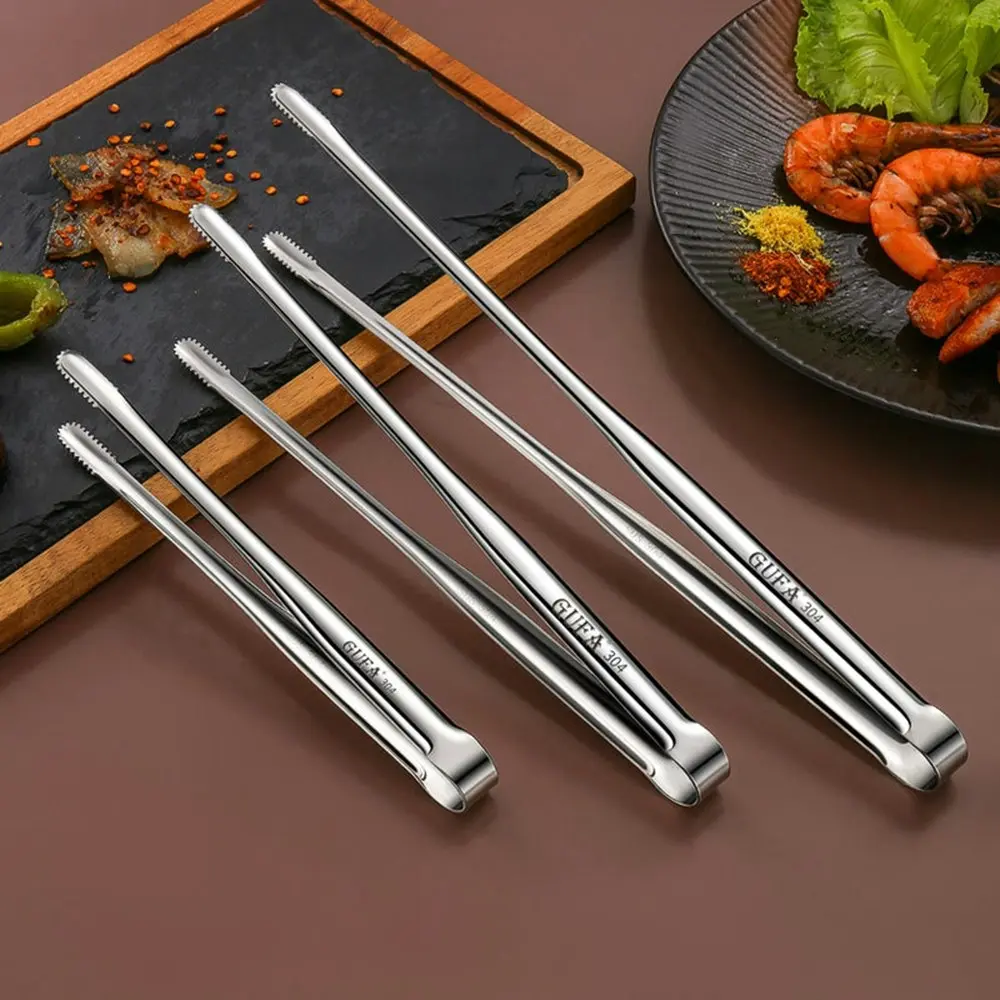 3Pcs Stainless Steel Grill Tongs Cooking Utensils For BBQ Baking Accessories - Home & Garden