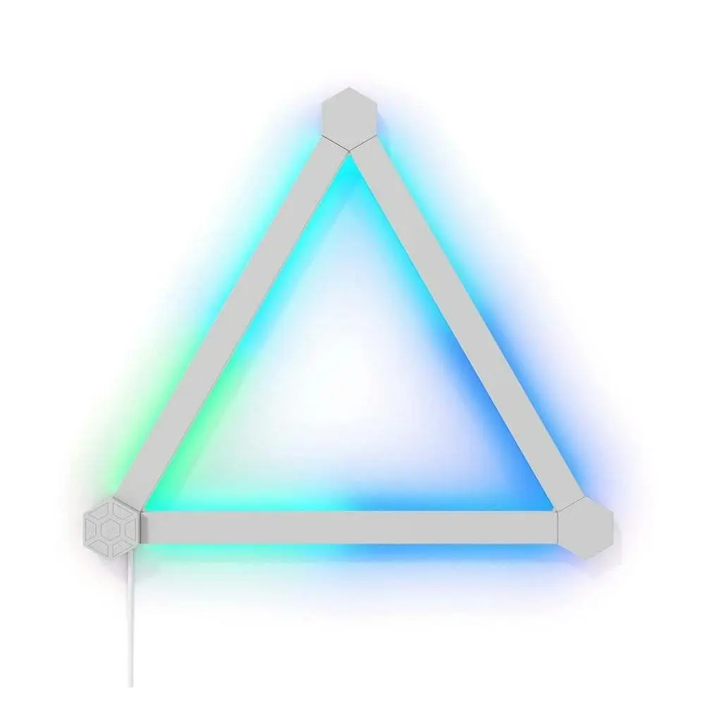 Nanoleaf 3 Lines 60 Degrees Expansion Kit/Pack Smart LED Light Wall Lighting Set - Home & Garden