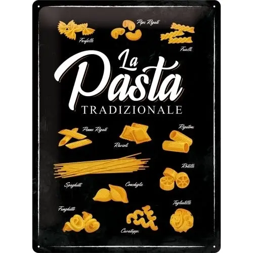 Nostalgic Art Pasta Tradizionale 30x40cm Large Metal Tin Sign Kitchen Wall Decor - Home & Garden