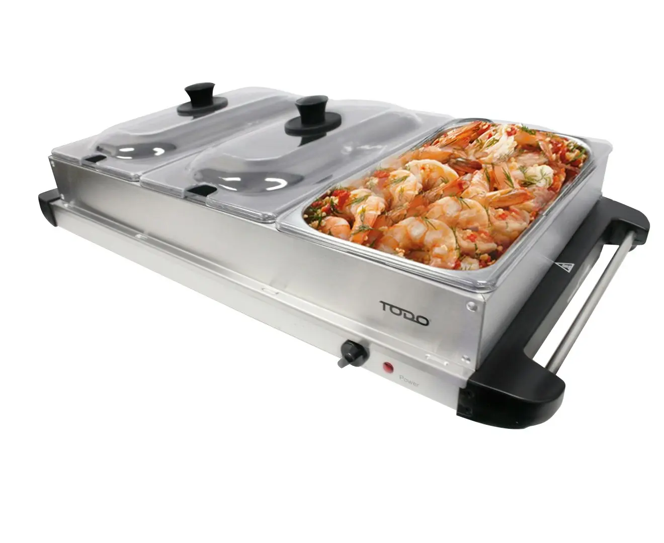 TODO 400W Buffet Server Electric 2L Serving Pot X3 Adjustable Thermostat - Home & Garden