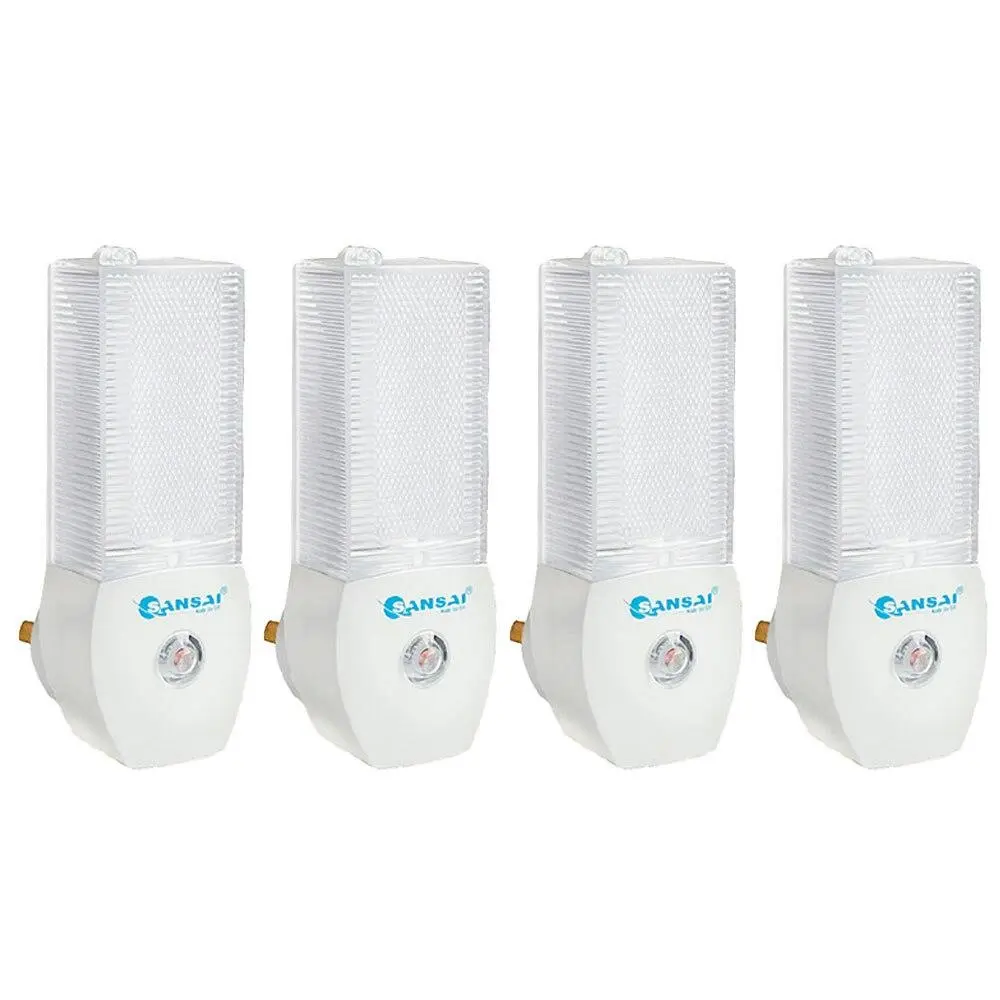 4x Sansai Automatic Sensor Activated LED Home Soft Glow Night Light 240V 0.4W - Home & Garden