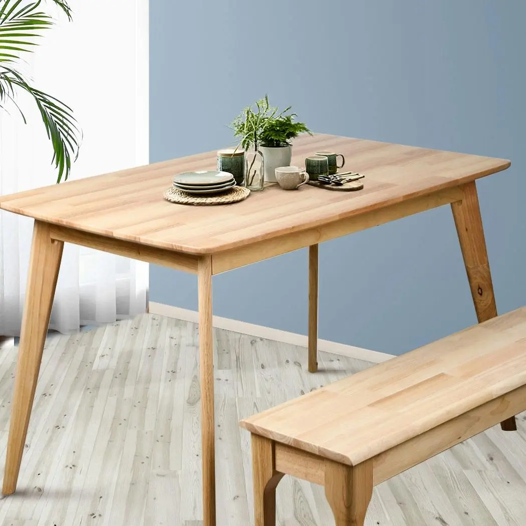 Levede Dining Sets 1XTable+1XBench Chair Coffee Tables Computer 120cm 4-6 Seater