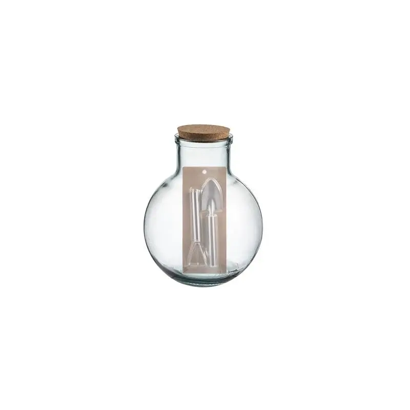 Ladelle Eco Recycled 31cm Glass Aran Terrarium Container Home/Room Decor Clear - Home & Garden