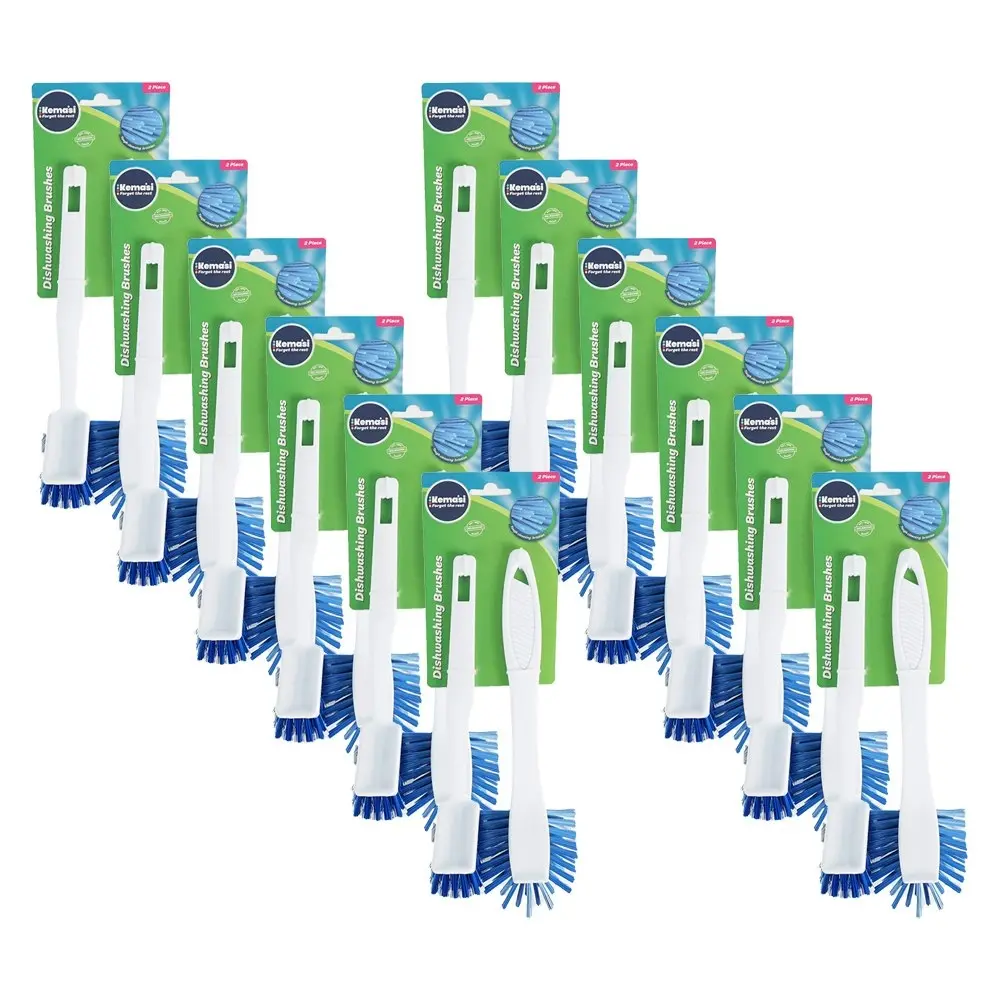 24pc kemasi Durable Multipurpose Dishwashing Brushes Set Home Kitchen Cleaning - Home & Garden