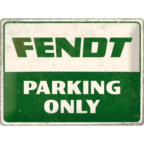 Nostalgic Art Large Sign 30x40cm Metal Wall Hanging Decor Fendt Parking Only - Home & Garden