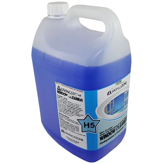 Livingstone Biodegradable Window and Glass Cleaner 5L Bottle - Commercial