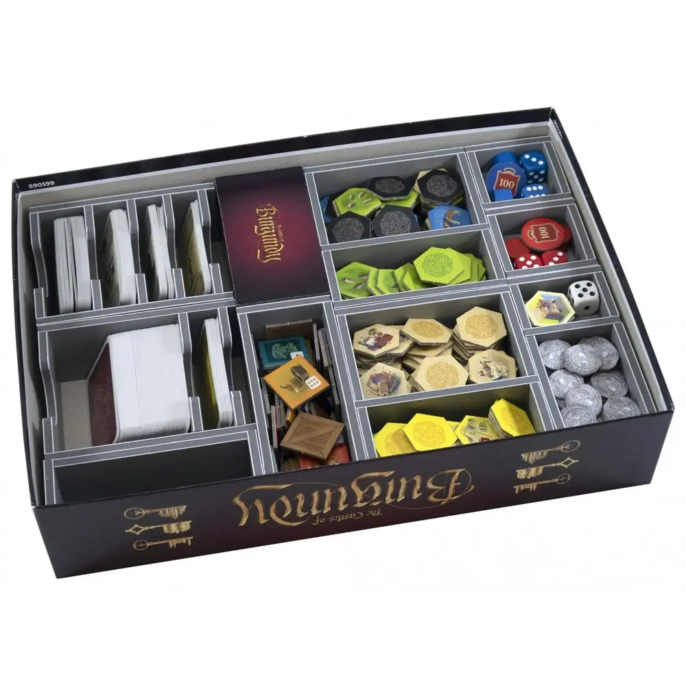 Folded Space Game Inserts Divider Tray Boardgame Organiser Castles Of Burgundy - Toys & Games