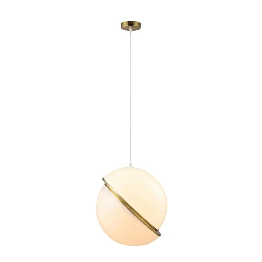 Gigi Modern Futuristic Cylindrical Pendant Lamp Light Large White - Home & Garden
