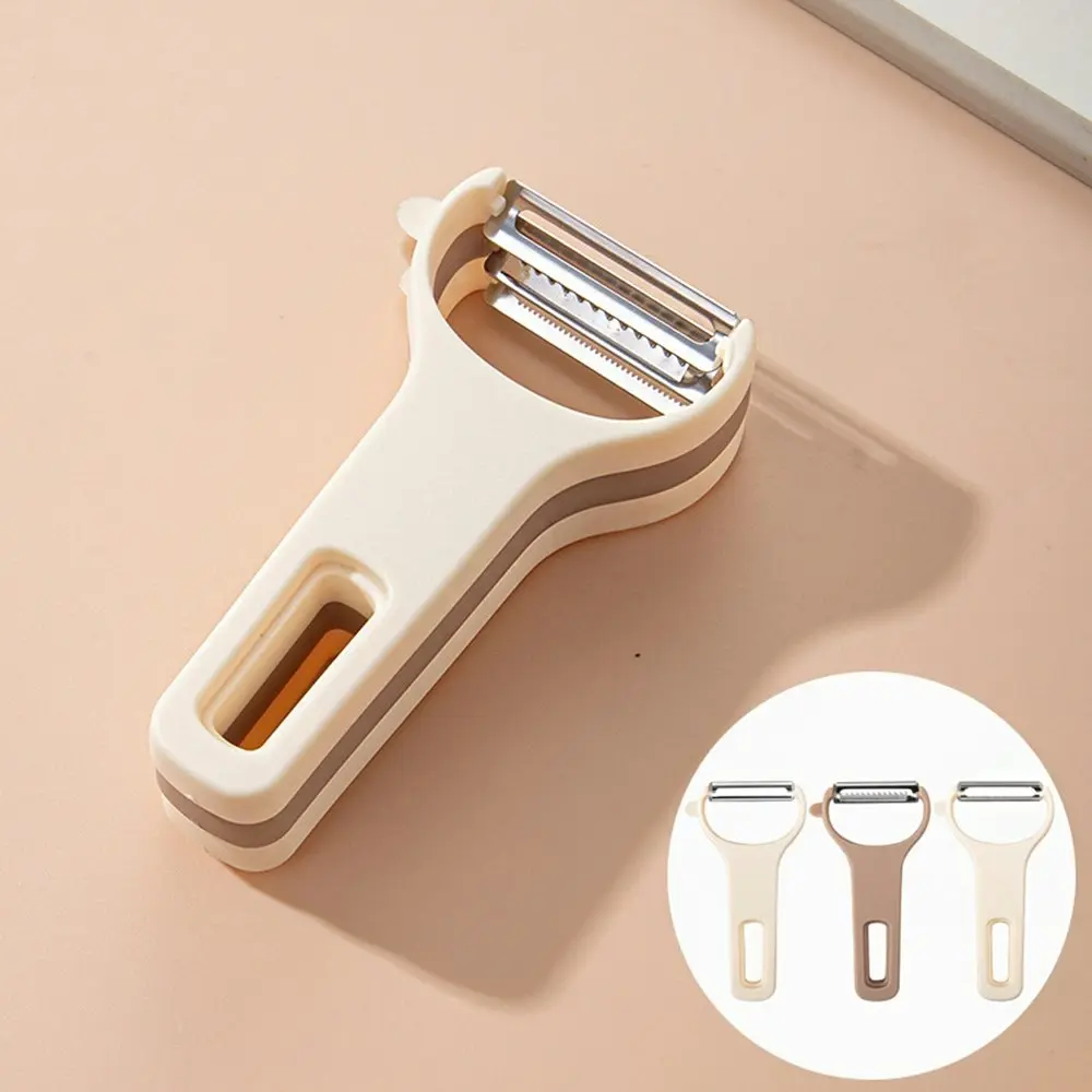 2Pcs Vegetable Peeler Multifunctional Stainless Steel 3-in-1 Peeler Kitchen Tool
