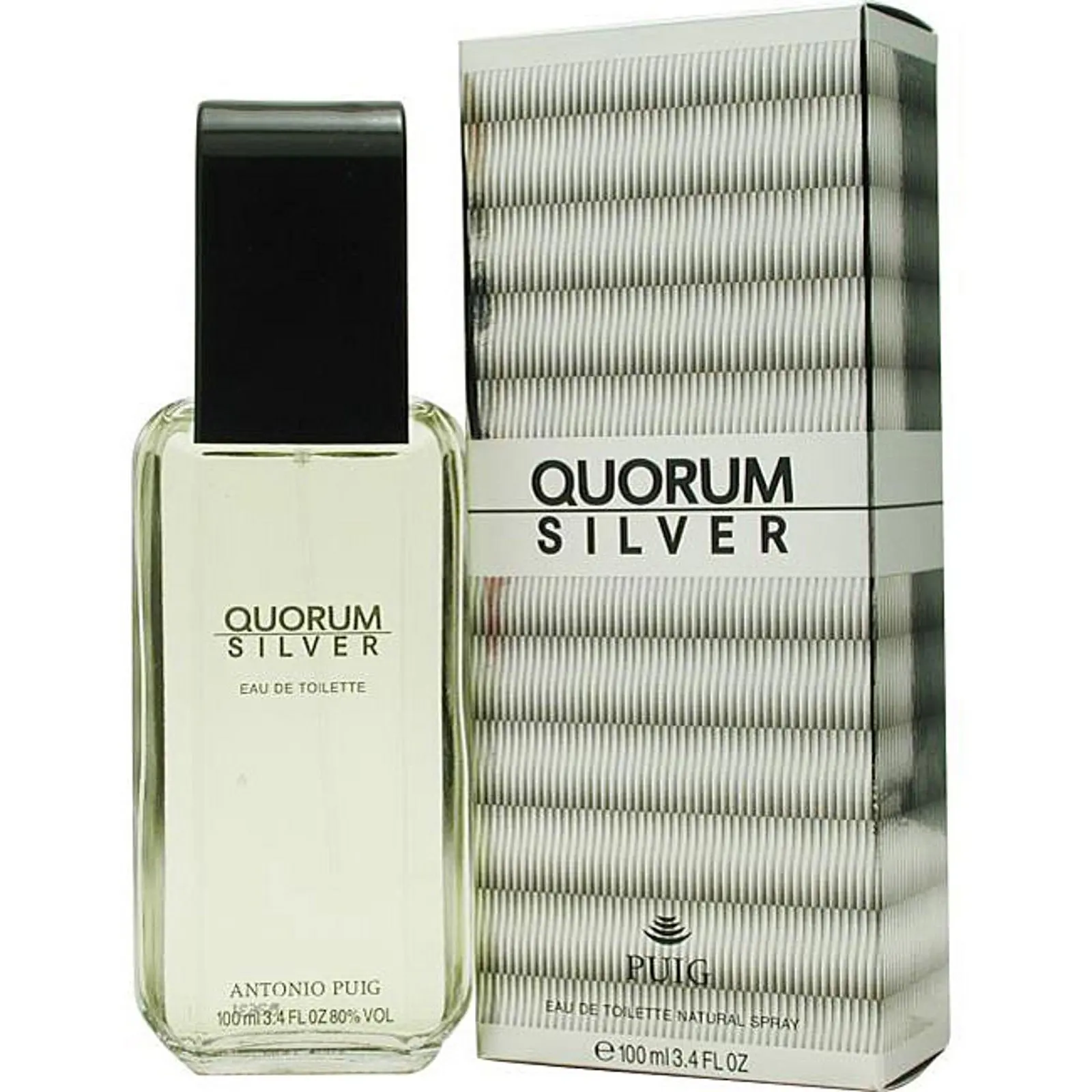 Antonio Puig Quorum Silver 100ml EDT (M) SP - Beauty