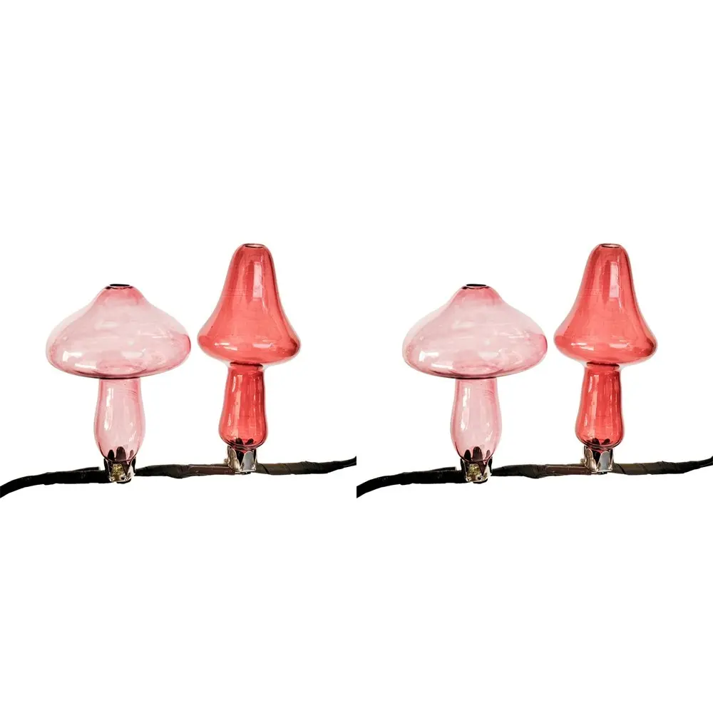 4pc Urban Products Kinkora Toadstool Clip Flower Vases Home Decor Pink - Home & Garden