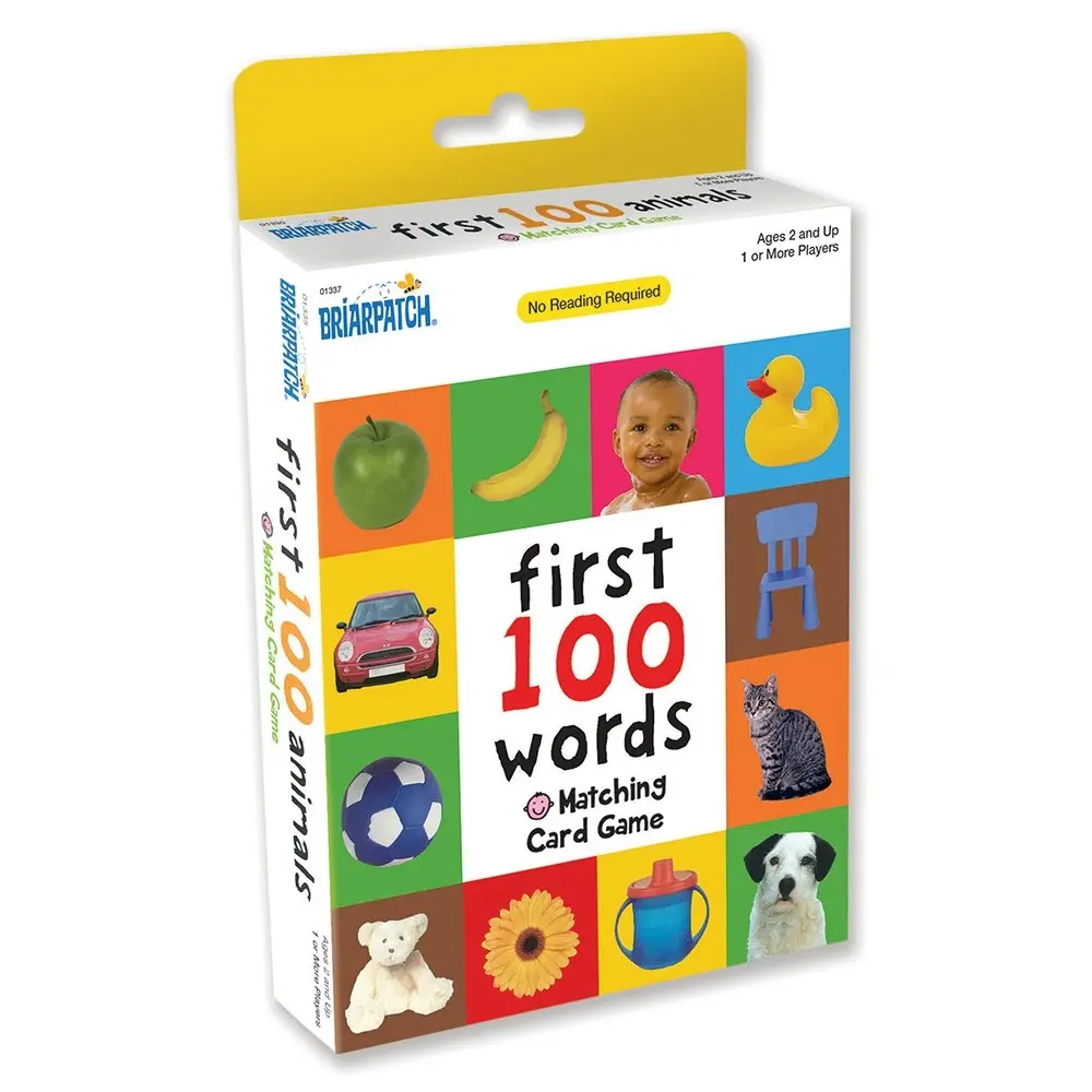 First 100 Words Matching Card Kids/Toddler Educational/Memory Game/Activity 2+ - Toys & Games