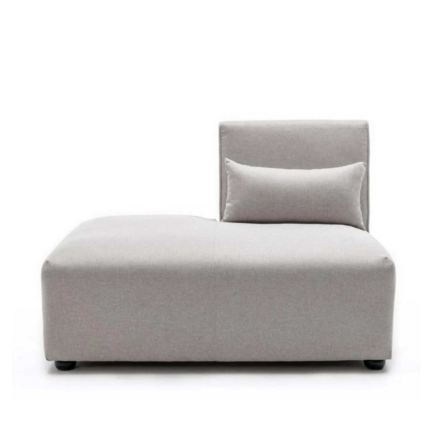 Foret 1pc Sofa Modular Extension Lounge Couch Fabric Left Seater Chaise Ottoman Beige - Furniture