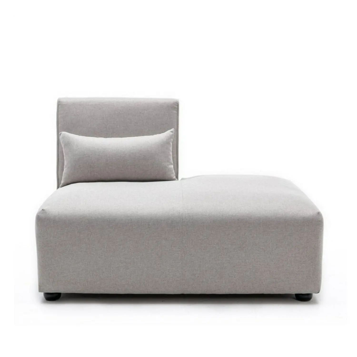Foret 1pc Sofa Modular Extension Lounge Couch Fabric Right Seater Chaise Ottoman Beige - Furniture