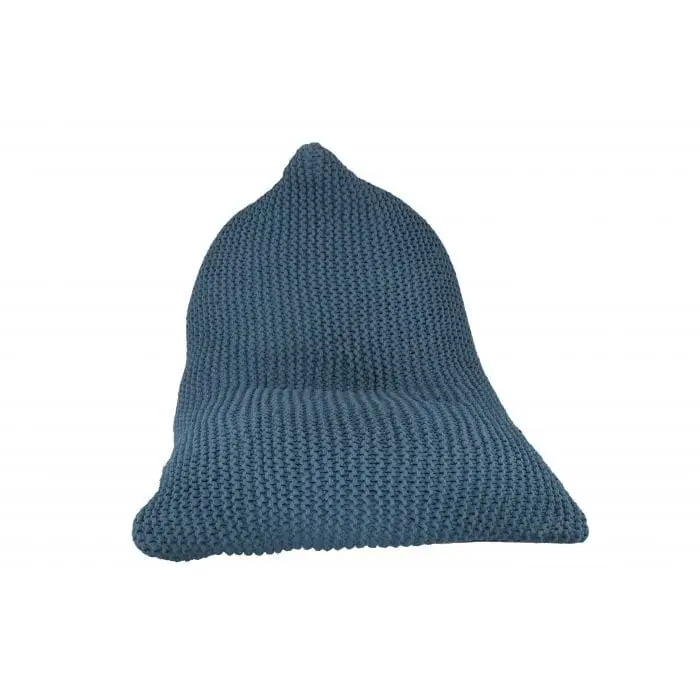 Ava Knitted Bean Bag TEAL - Furniture