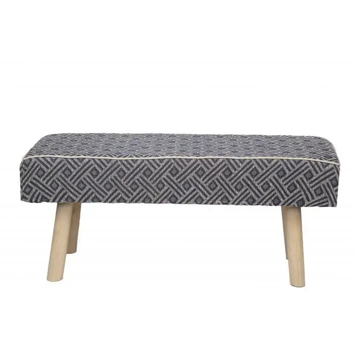 Ava Upholstered Bench Set BLACK Type 1 - Furniture