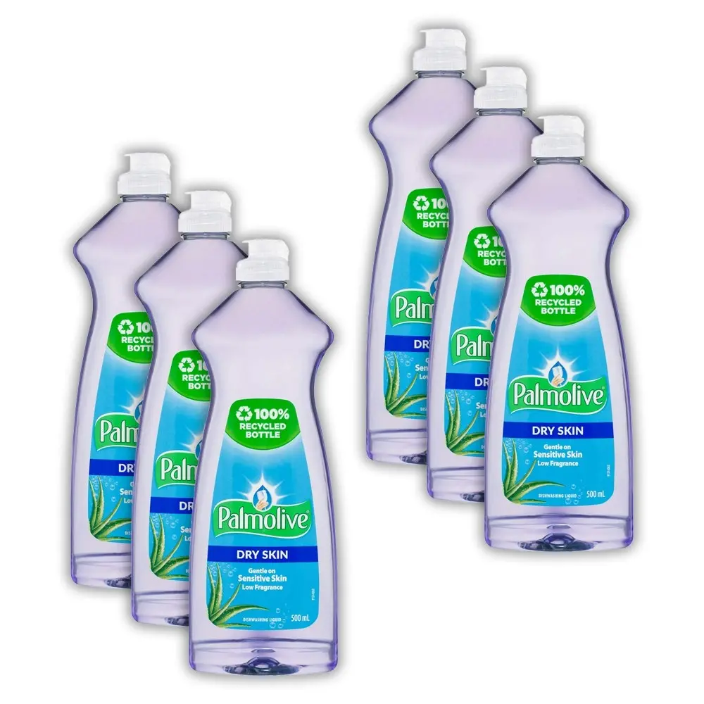 6x Palmolive 500ml Dishwashing Liquid Dry Skin Aloe Gentlle/Sensitive Skin - Home & Garden