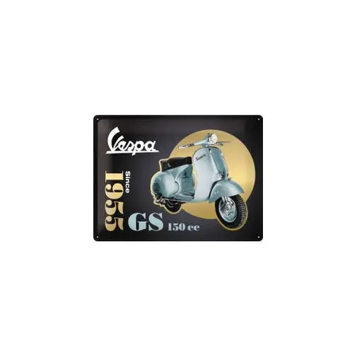 Nostalgic Art Vespa GS150 Since 1955 30x40cm Large Metal Sign Home Wall Decor - Home & Garden