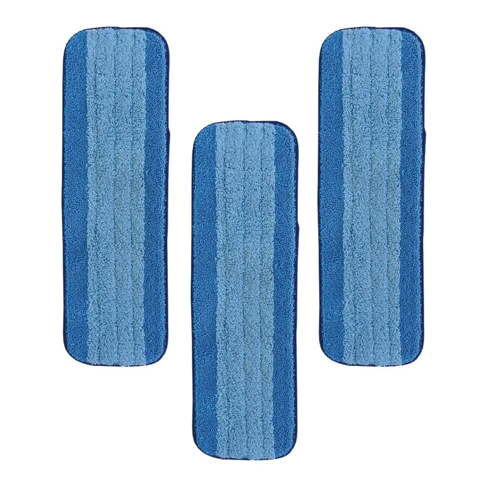 3pc Bona Tripple Cleaning Fast Drying Microfibre Floor Pads/Cloths For Bona Mop - Home & Garden