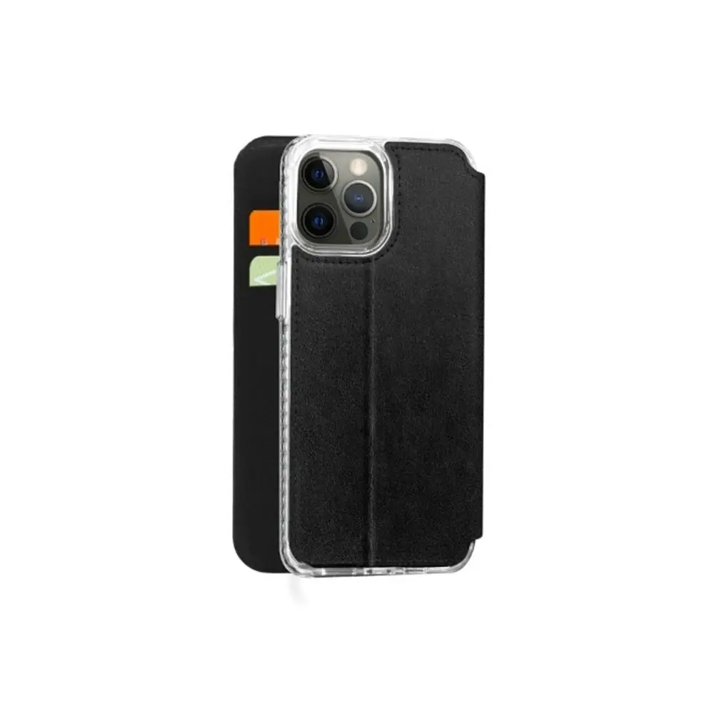 3sixT SlimFolio Case Qi Charging Armour Cover Protection For iPhone 13 Pro Black - Electronics
