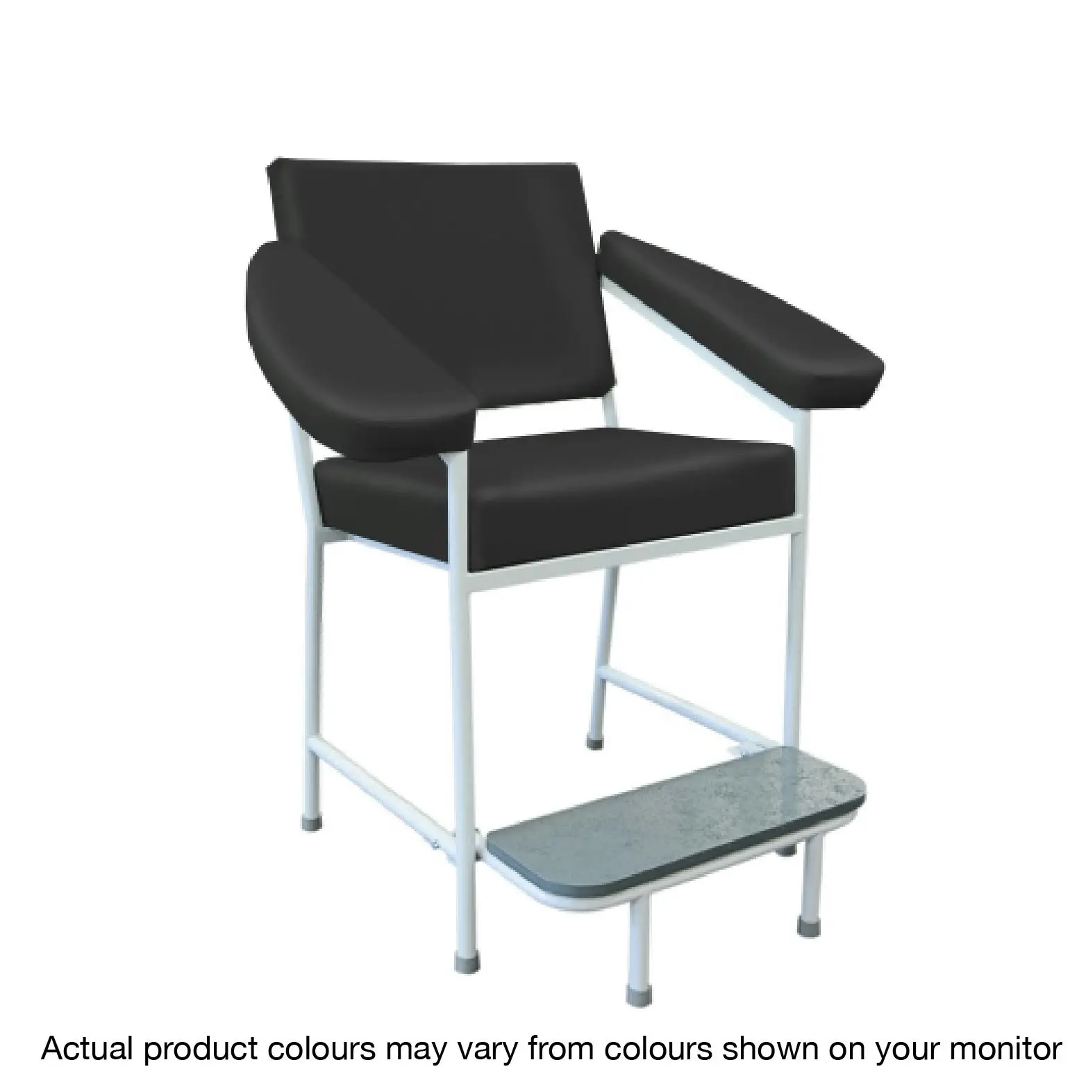 Livingstone Pathology Blood Collection Chair with Arms Black - Commercial