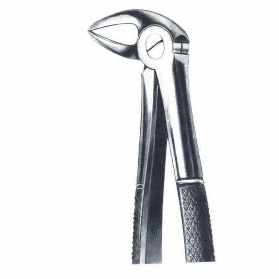 Adler Dental Extracting Forceps, No. 33, Lower Root, Stainless Steel - Commercial