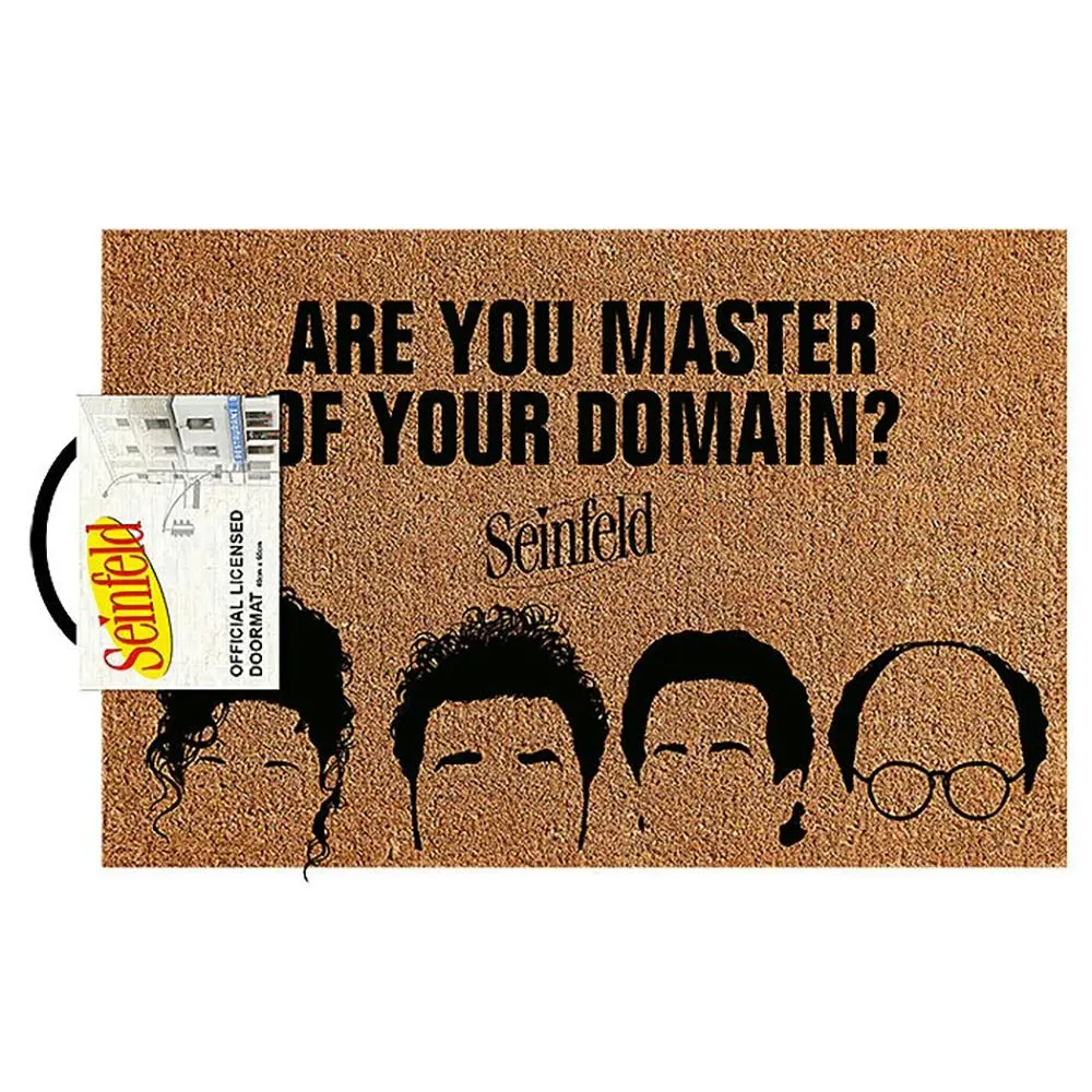 Seinfeld Master Of Your Domain Themed Front Door Entrance/Entryway Doormat - Home & Garden