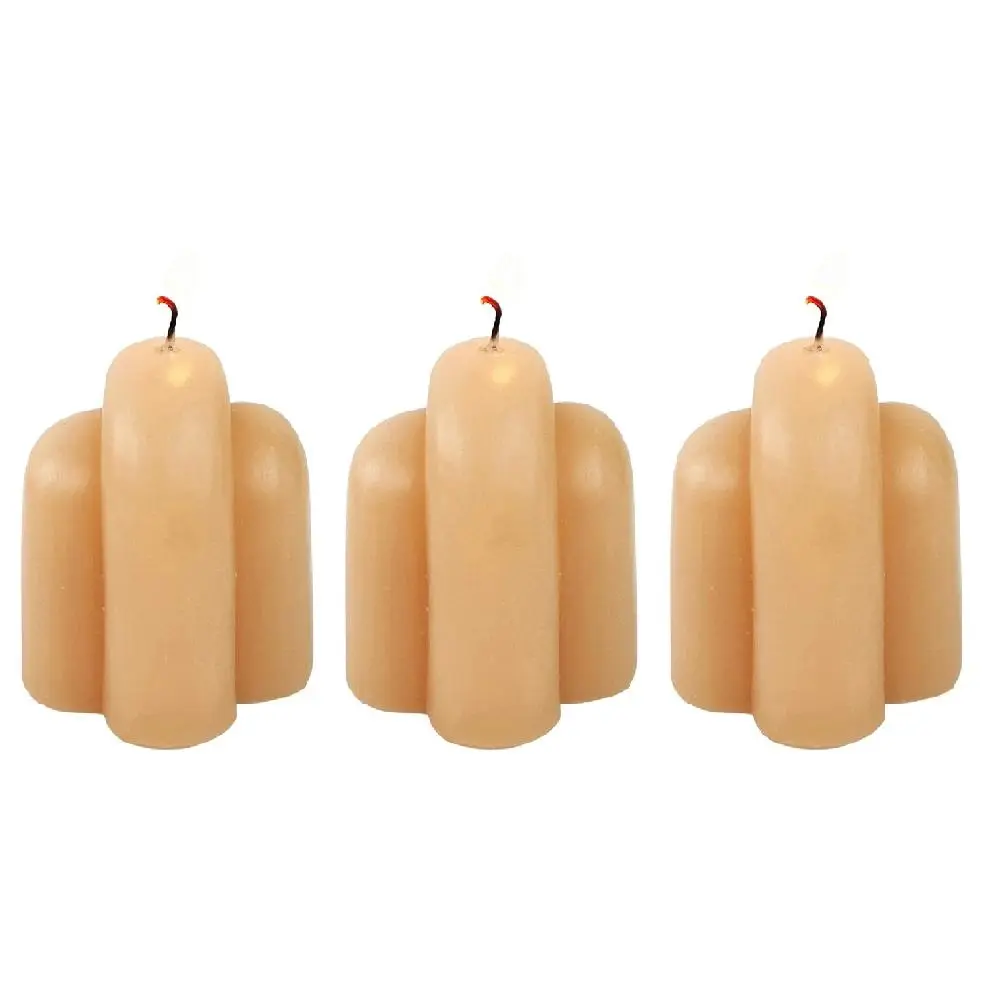 3x Urban Arch 5.5cm Vanilla Scented Candle Home Fragrance Tabletop Decor Honey - Home & Garden